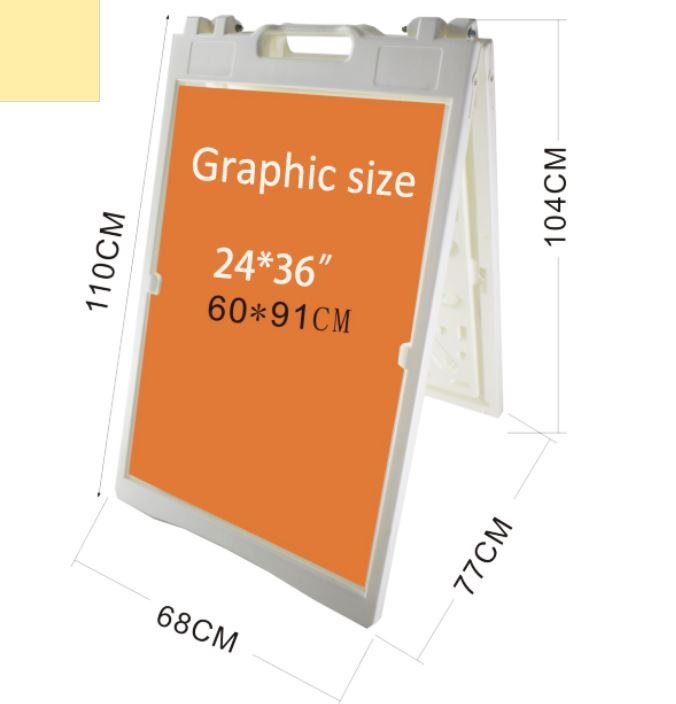 Tappo cliente in plastica - pieghevole, impermeabile, bianco 61x91 cm (1 set)