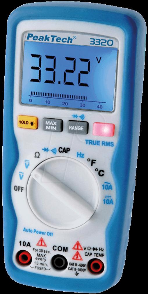 TRMS Digital-Multimeter AC 3