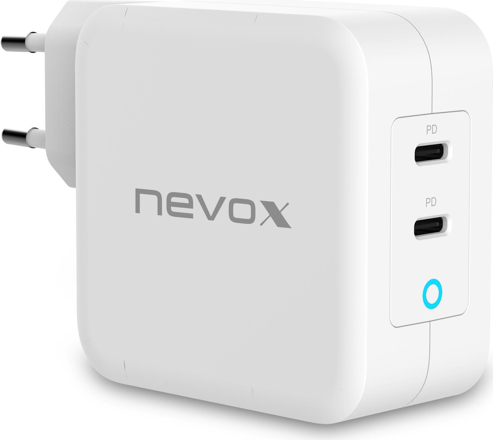Nevox 100W USB-C PD LadegerÃÂ¤t GaN wei