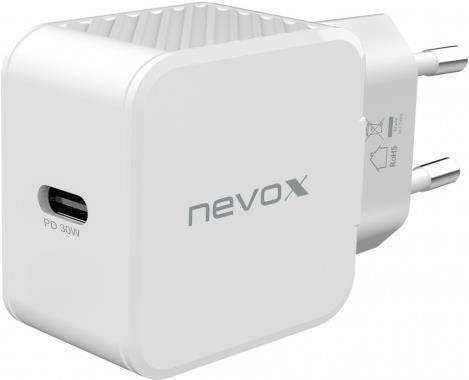 Caricabatterie Nevox USB PD Type C 30 watt bianco