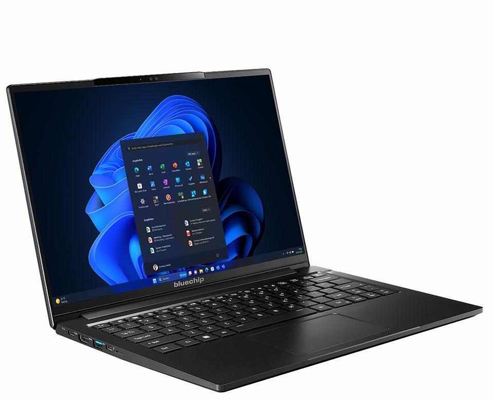 bluechip TRAVELline U14W16 KI ready Intel Core Ultra 7 155U Computer portatile 356 cm (14") Full HD 16 GB DDR5-SDRAM 500 GB SSD