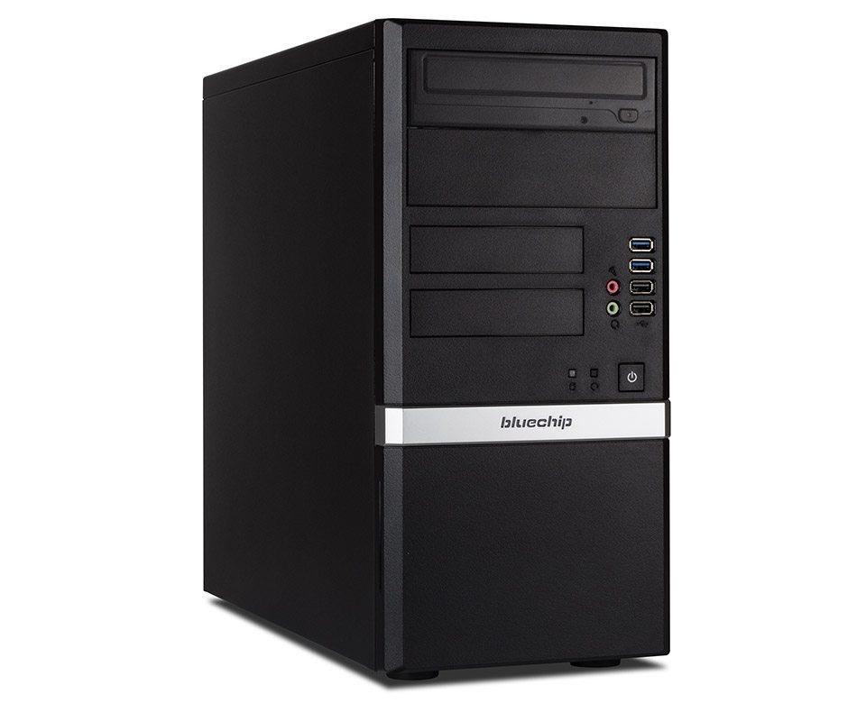 bluechip BUSINESSline T3200 Intel Pentium Gold G7400 8 GB DDR4-SDRAM 500 GB SSD Windows 11 Pro Mini Tower PC Nero