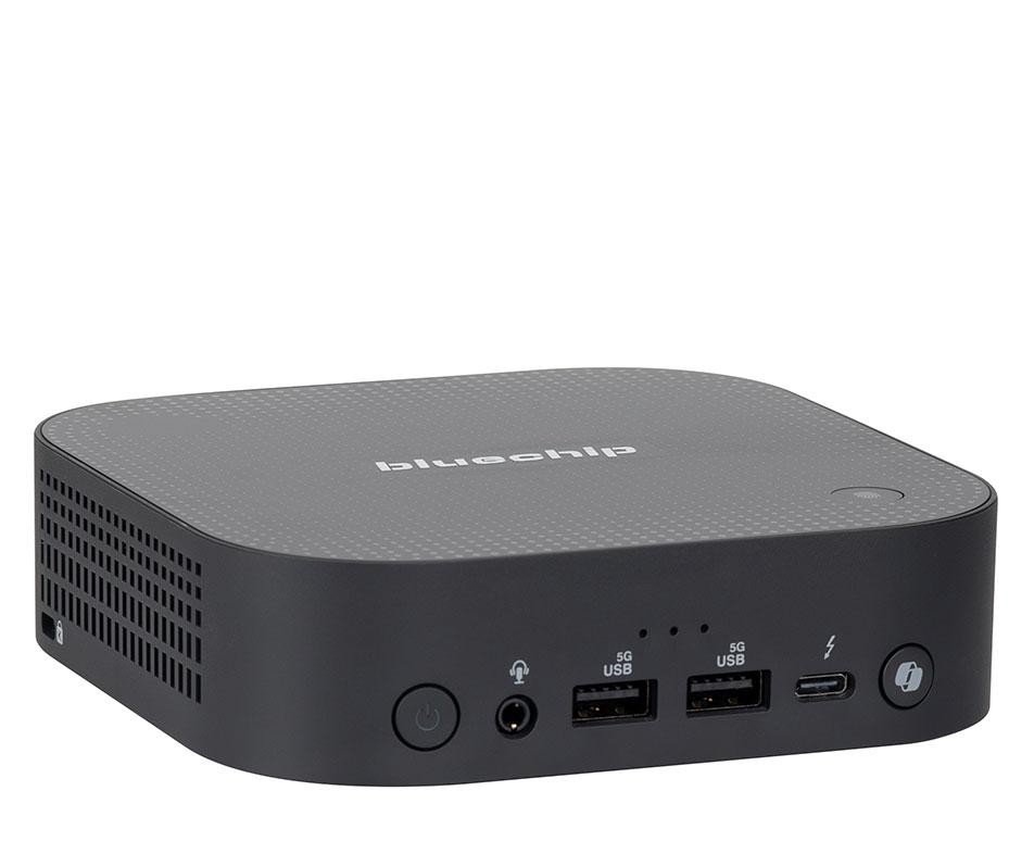 bluechip BUSINESSline M1470, Copilot+ PC Intel Core Ultra 7 258V 32 GB LPDDR5x-SDRAM 500 GB SSD Windows 11 Pro Mini PC Nero