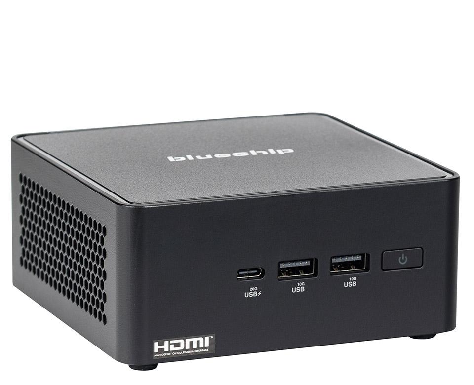 bluechip BUSINESSline M1435 Intel Core 3 100U 8 GB DDR5-SDRAM 500 GB SSD Windows 11 Pro Mini PC Nero