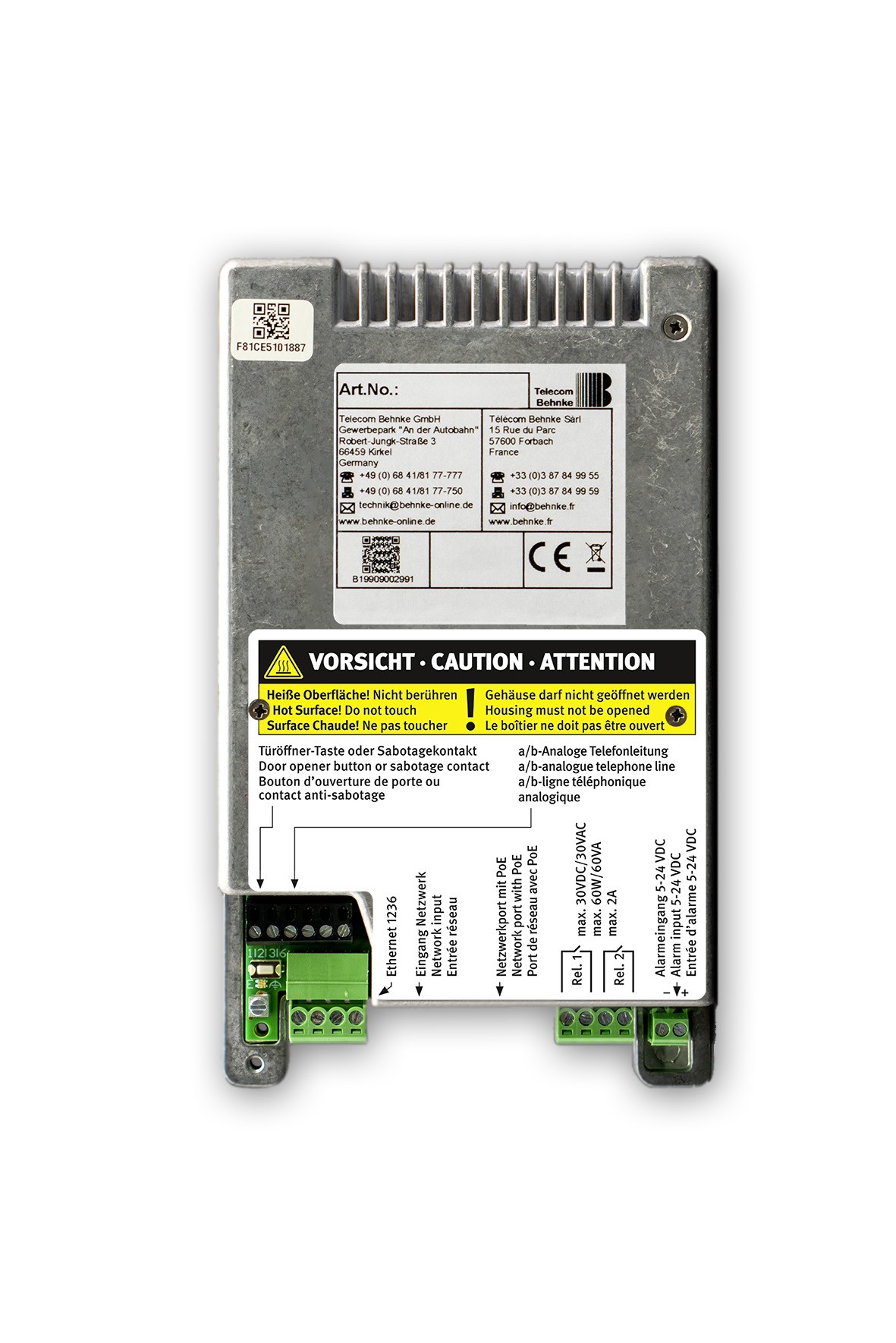 Behnke Elektronik compatto (SIP / a/b), misura 3, 20-0001-BS