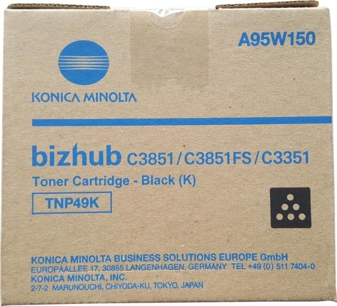 KONICA MINOLTA TNP49 Black Original Toner Cartrid - TNP49K/A95W150
