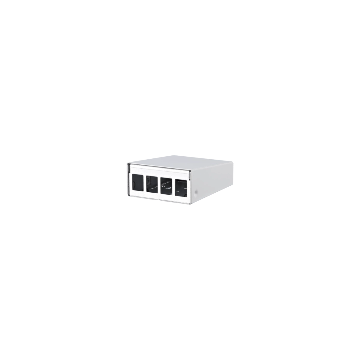 Custodia Metz Connect Keystone AP 4 porte bianco puro, non equipaggiata