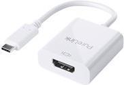 Adattatore PureLink da USB-C a HDMI - 4K60 - iSeries - bianco - 0,10 m