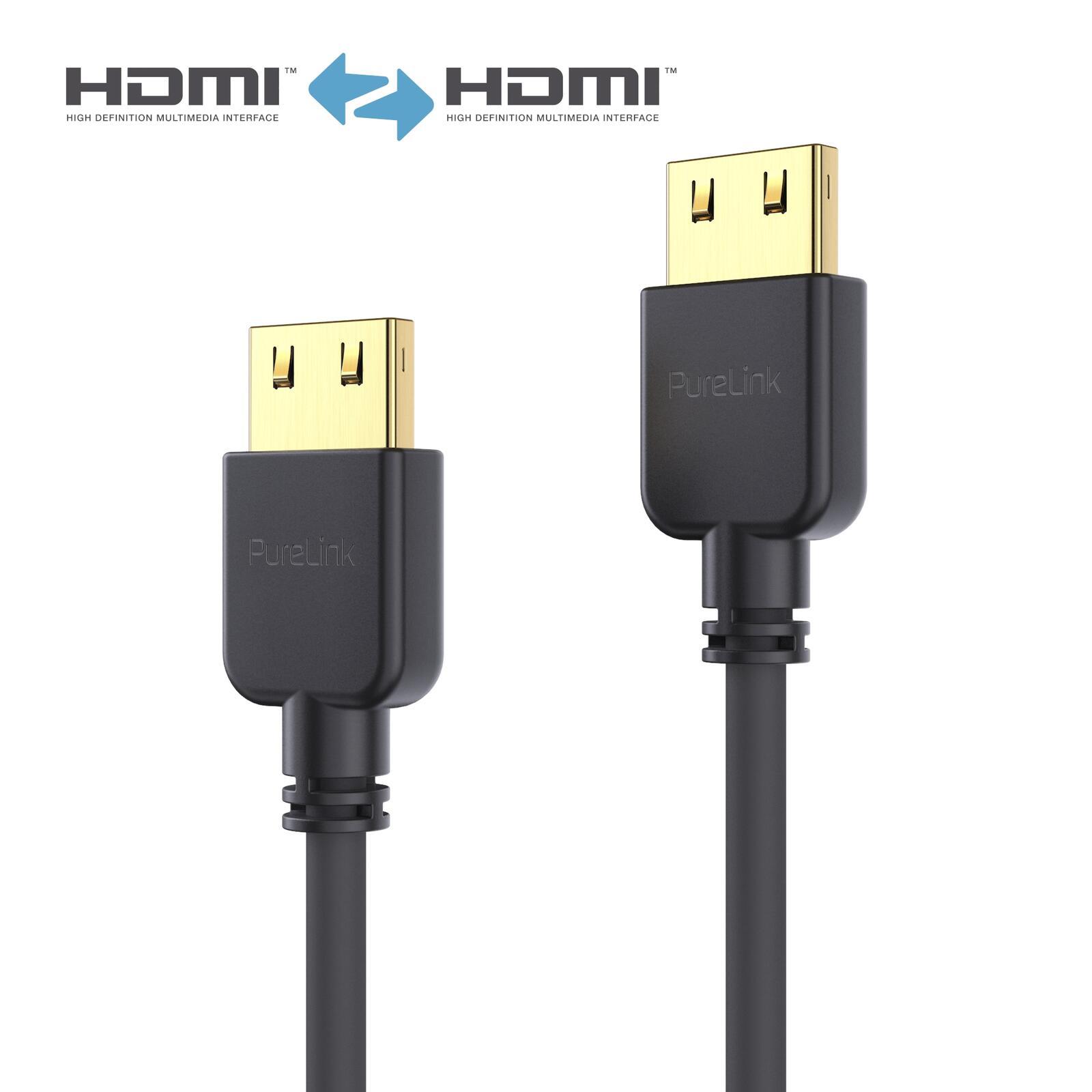 PureLink PI0500-010 Cavo HDMI supersottile 4K Premium ad alta velocitÃƒÂ  - 1,00 m, nero