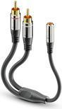 Cavo adattatore audio PureLink sonero 2x RCA a 3,5 mm da 0,25 m