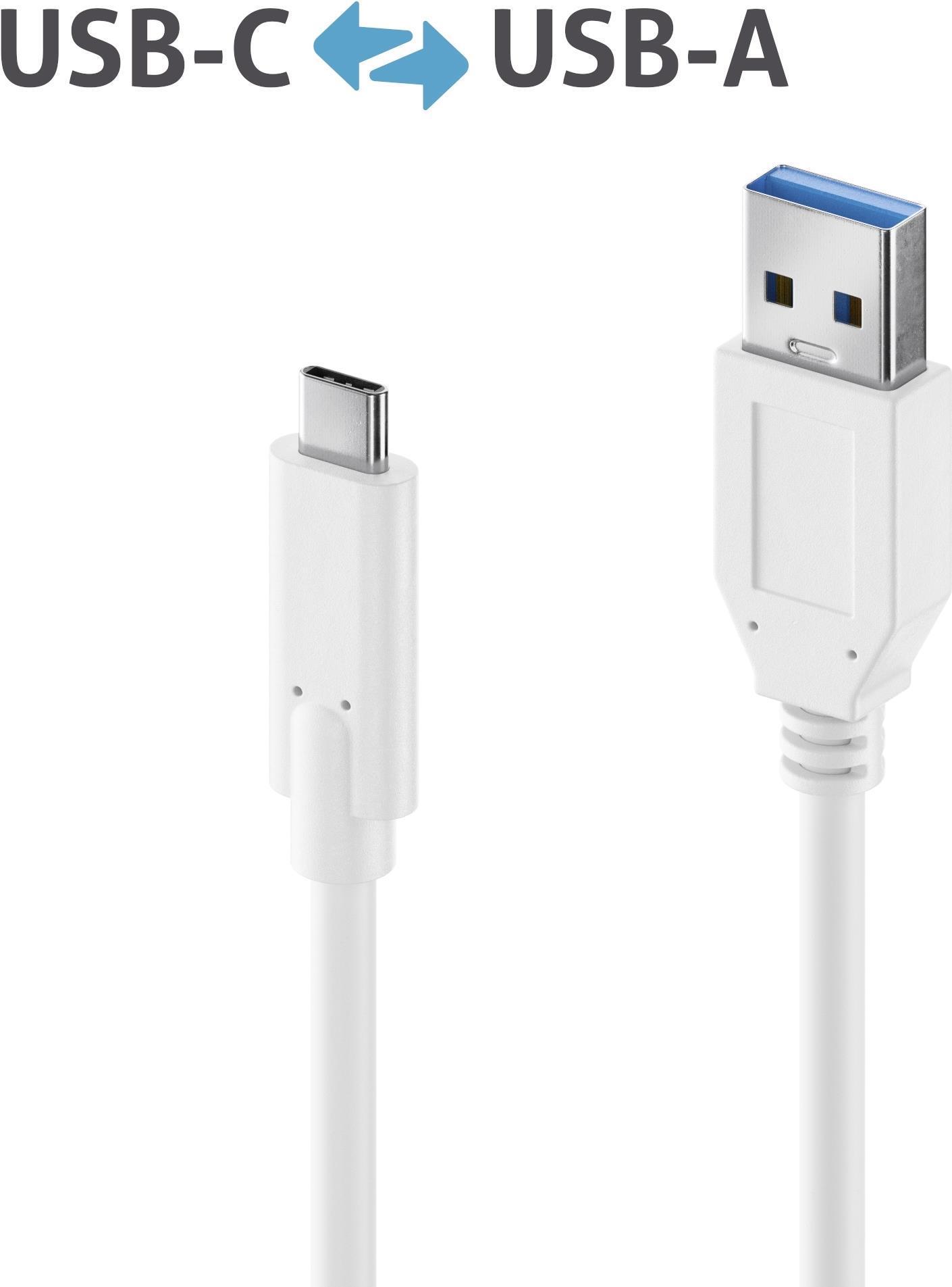 Cavo PureLink da USB-C a USB-A - 3.1 Gen 2, 3A, 10G - iSeries - bianco - 0,50 m