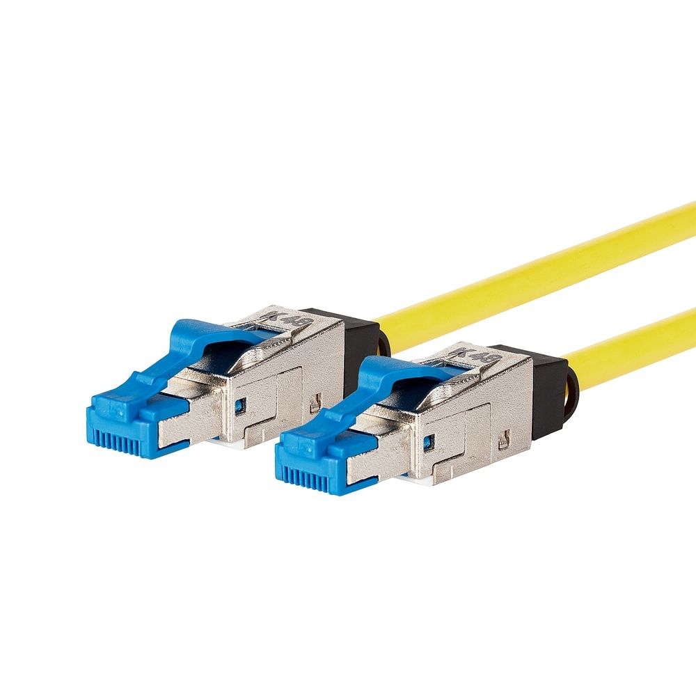 Cavo patch Metz Connect 40G AWG 26 1,0 m giallo