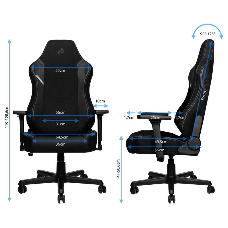 FAUTEUIL NITRO CONCEPTS X1000 STEALTH BLACK (NOIR)