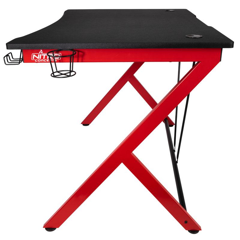 Nitro Concepts NC-GP-DK-010 scrivania per computer (Nitro Concepts D12 Gaming Desk - Black/Red)