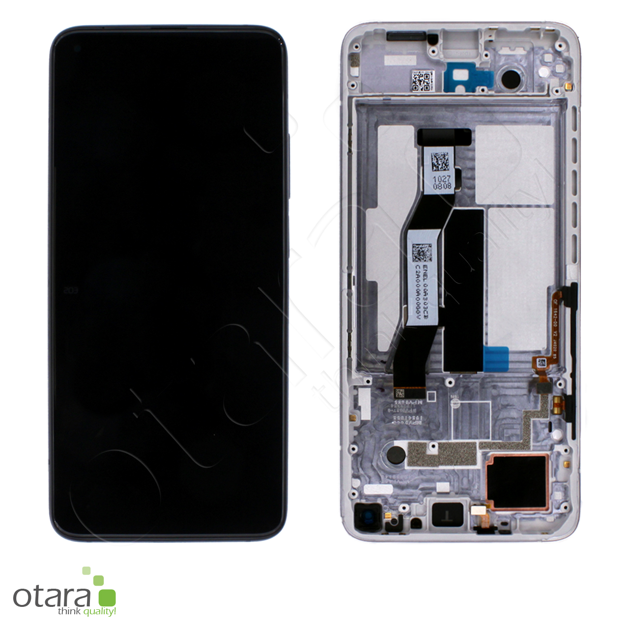 Mi 10T/Mi 10T Pro Display Touch Cover frontale argento