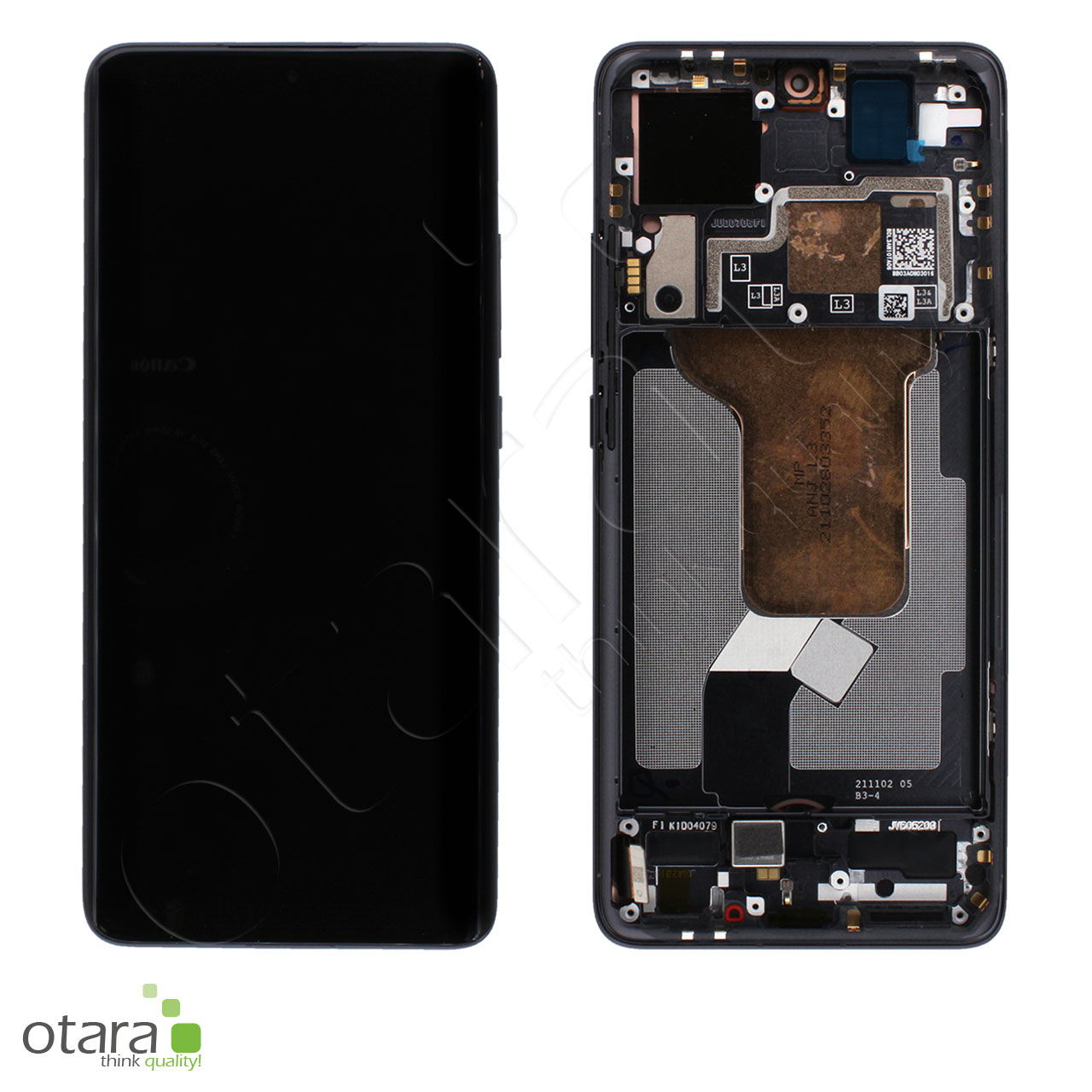 Cover frontale LCD touch 12X nera
