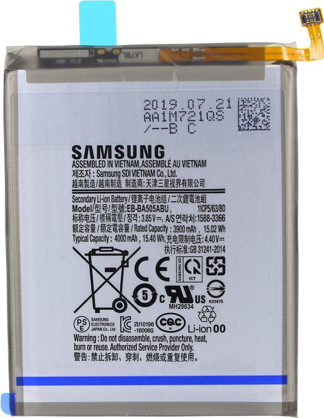 Batteria EB -BA505ABE - A505F Galaxy A50 2019 - 3900MAH - Li -ion - Batteria