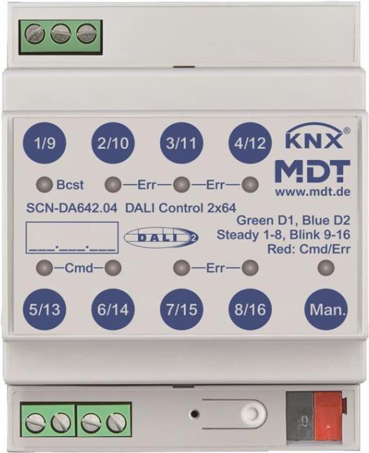 MDT SCN-DA642.04 DALI Control 2x64 Gateway 4te Reg (SCN-DA642.04)