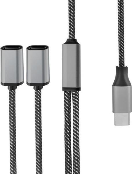 4smarts 456906 Cavo USB 02 m USB C 2 x USB C nero - grigio (456906)