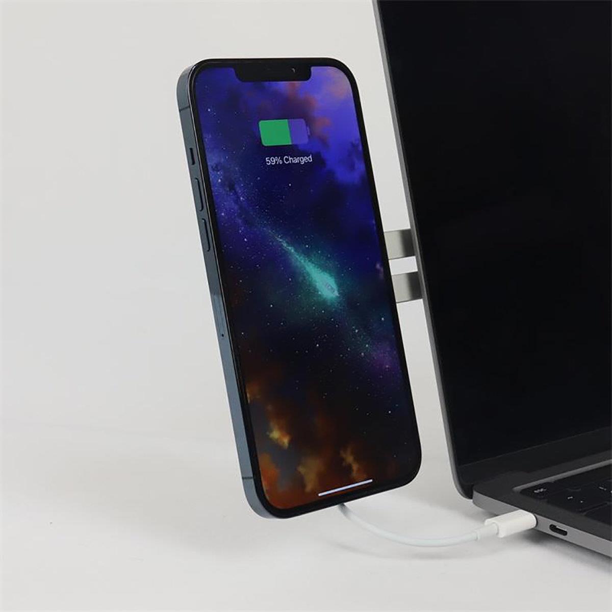 Supporto per smartphone 4smarts Caricatore wireless UltiMag 15W - argento