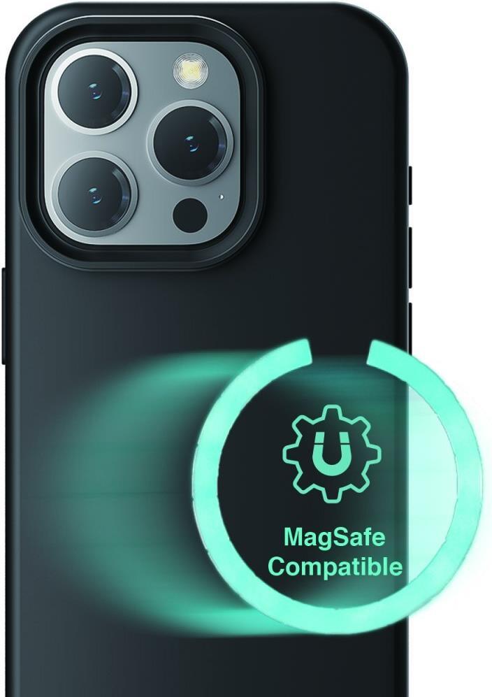 Custodia in silicone 4smarts Cupertino per Apple iPhone 15 Pro Max compatibile MagSafe