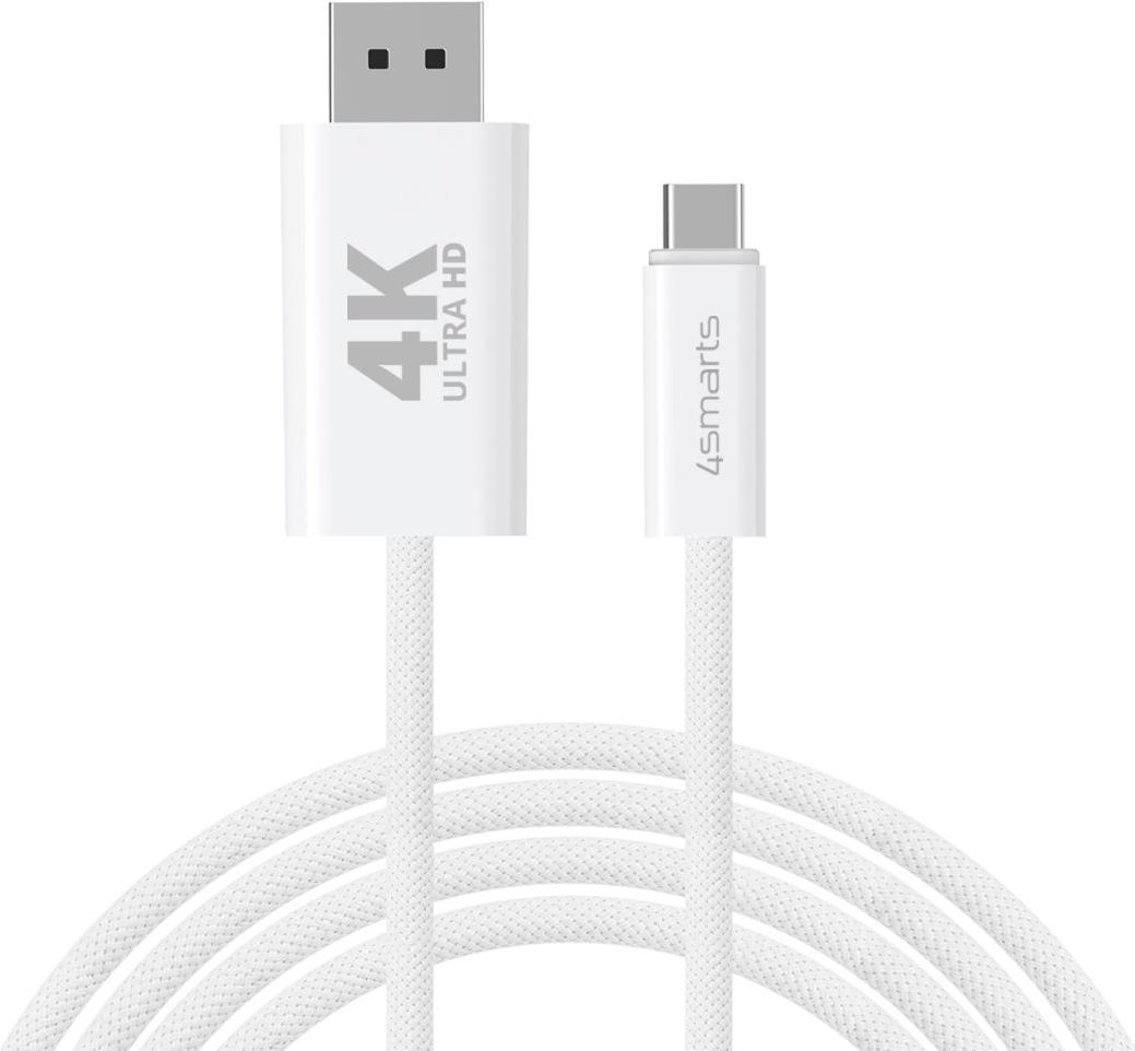 Cavo 4smarts da USB-C a Display Port da 2 m, bianco