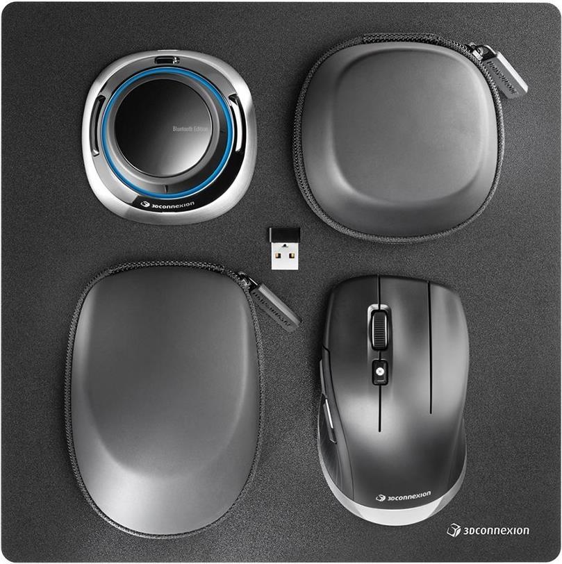 SpaceMouse Wireless Kit 2 Mouse 3D ergonomico wireless, cablato 2.4 GHz