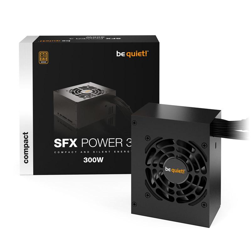 Be Quiet! 300W SFX Power 3 PSU, Small Form Factor, Rifle Bearing Fan, 80+ Bronze, Continuous Power