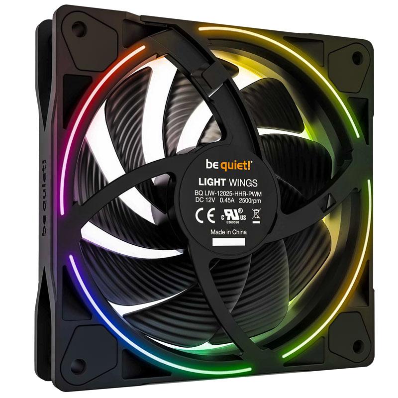 be quiet Light Wings 120mm PWM high-speed Case per computer Ventilatore 12 cm Nero 1 pz (be quiet Light Wings PWM High Speed A
