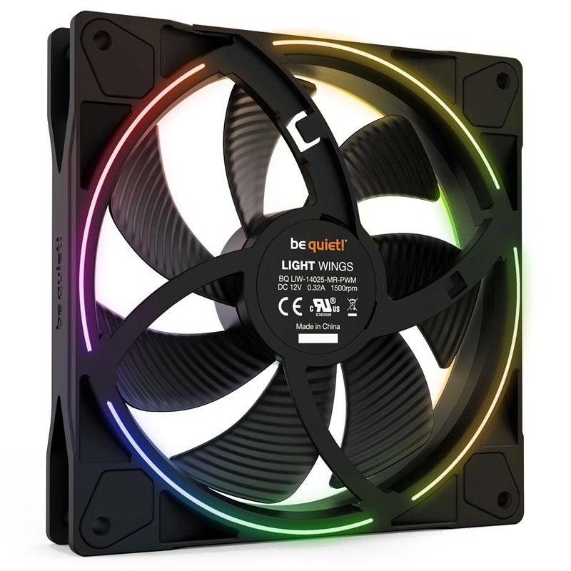be quiet Light Wings 140mm PWM Case per computer Ventilatore 14 cm Nero 1 pz