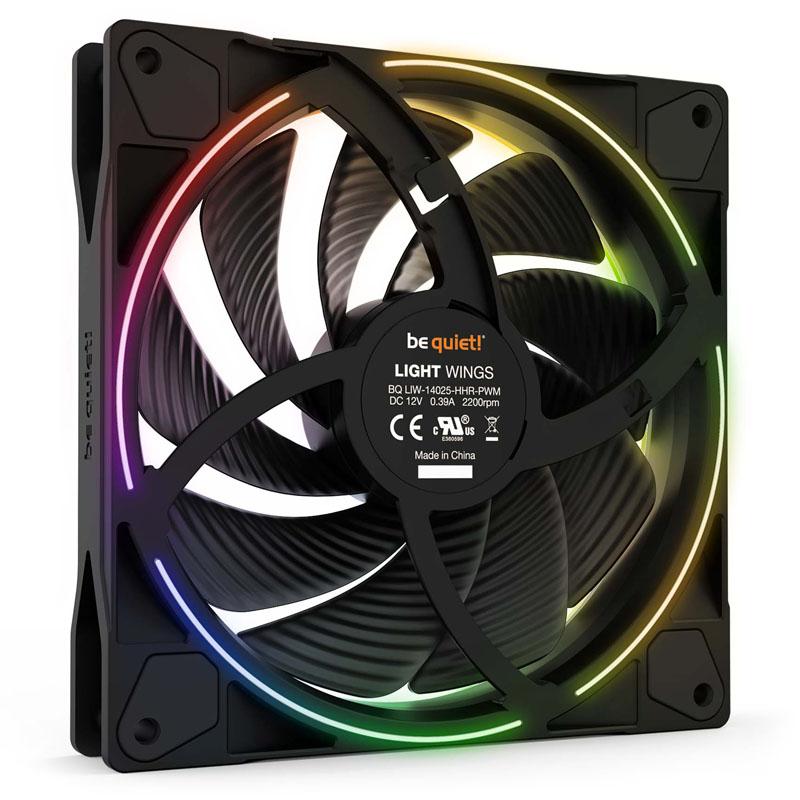 be quiet Light Wings 140mm PWM high-speed Case per computer Ventilatore 14 cm Nero 1 pz