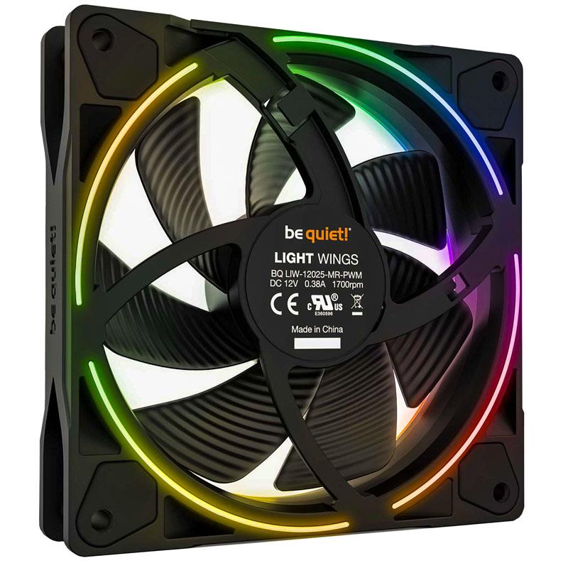 be quiet Light Wings 120mm PWM Triple Pack Case per computer Ventilatore 12 cm Nero 3 pz