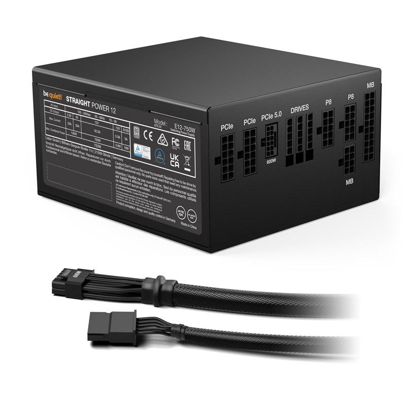 be quiet! Straight Power 12 750W PSU, 80 PLUS Platinum, Japanese Capacitors, Fully Modular, 10 Year Warranty