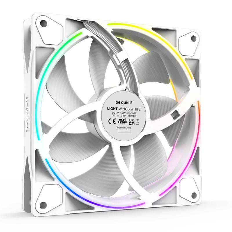 LÃƒÅ“FTER BE QUIET! 140*140*25 LIGHT WINGS WHITE PWM (3X)