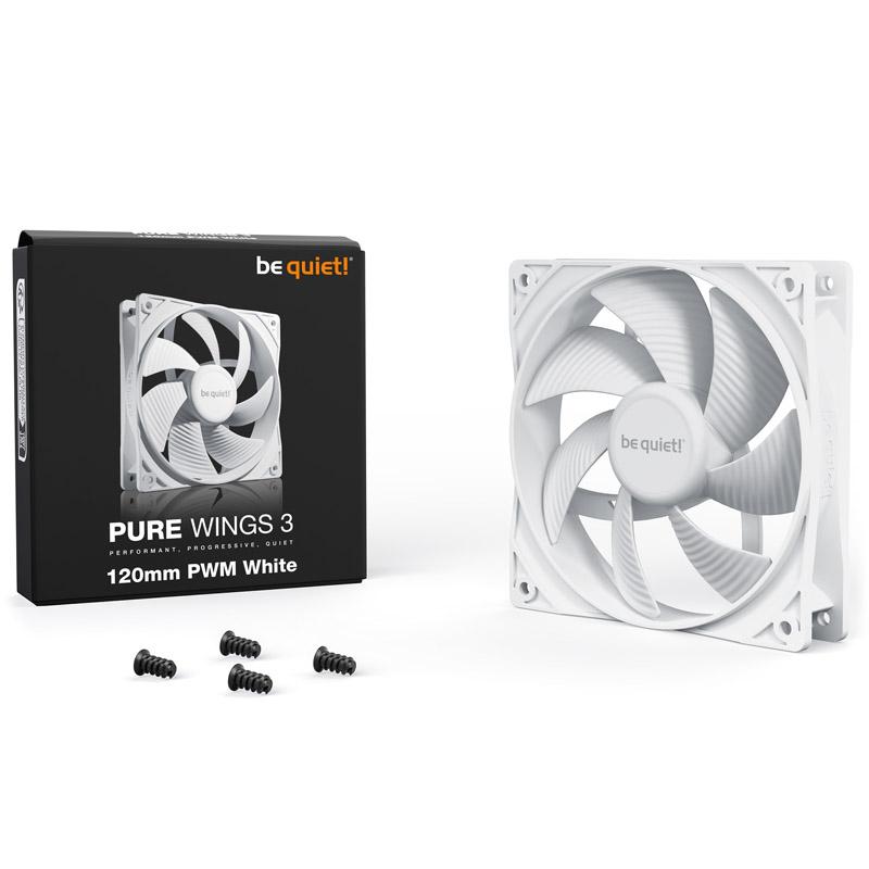 VENTILATEUR 120MM BLANC PWM 9 PALES POUR BOITIER - MECANISME RIFLE BEARING - 36.9 DBA - 65.51CFM