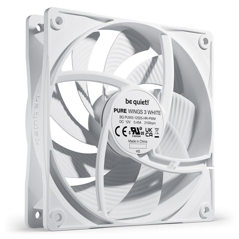 BE QUIET VENTOLA PURE WINGS 3 WHITE 120MM PWM HIGH-SPEED