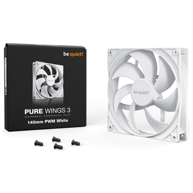 be quiet Pure Wings 3 140mm PWM White Case per computer Ventilatore 14 cm Bianco 1 pz