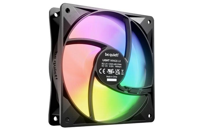 be quiet LIGHT WINGS LX 120mm PWM 3-Pack Black Case per computer Ventilatore 12 cm Nero 3 pz