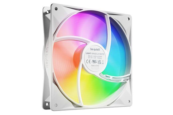 be quiet LIGHT WINGS LX 140mm PWM 3-Pack White Case per computer Ventilatore 14 cm Bianco 3 pz