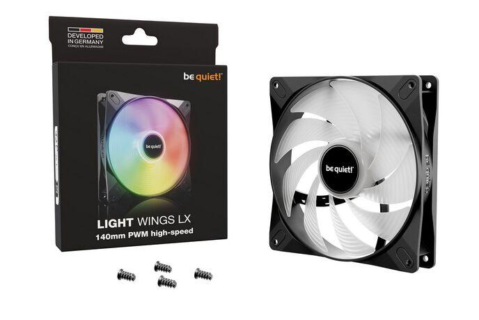 be quiet LIGHT WINGS LX 140mm PWM high-speed Case per computer Ventilatore 14 cm Nero 1 pz