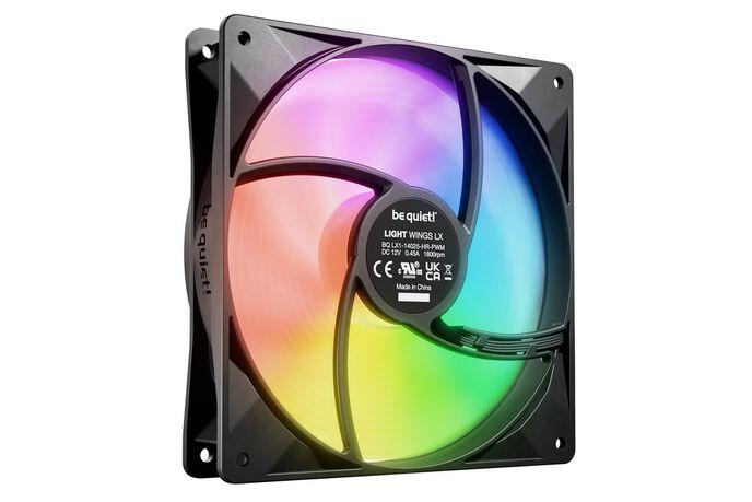 be quiet LIGHT WINGS LX 140mm PWM High Speed 3-Pack Black Case per computer Ventilatore 14 cm Nero 3 pz