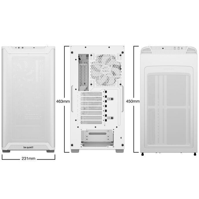 be quiet PURE BASE 501 Airflow White Midi Tower Bianco