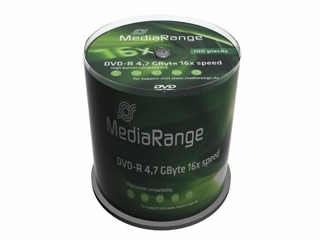 DVD-R MediaRange 4.7GB 100pcs