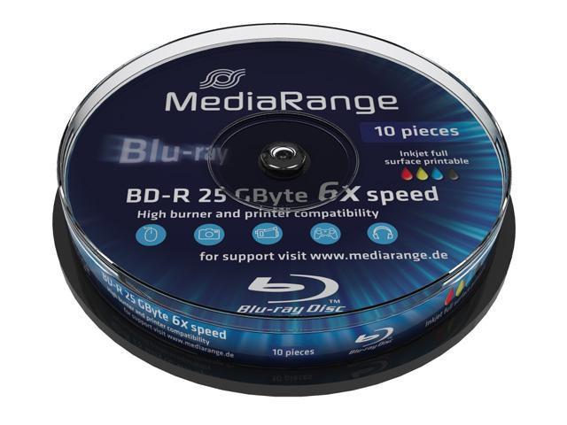 BD-R 25GB 6x 10-pack printabl