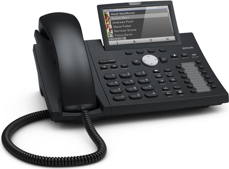 Snom D375 telefono IP Nero 12 linee TFT [4141]