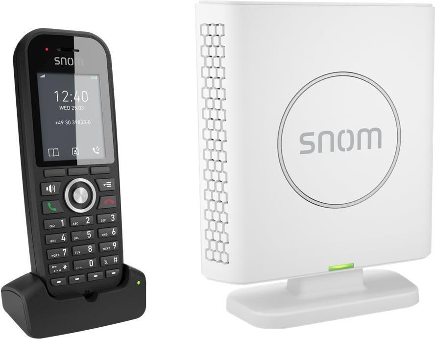 Snom M430 Telefono DECT Identificatore di chiamata Nero, Bianco (SNOM M430 EU - M430 BUNDLE EU) - Versione Tedesca