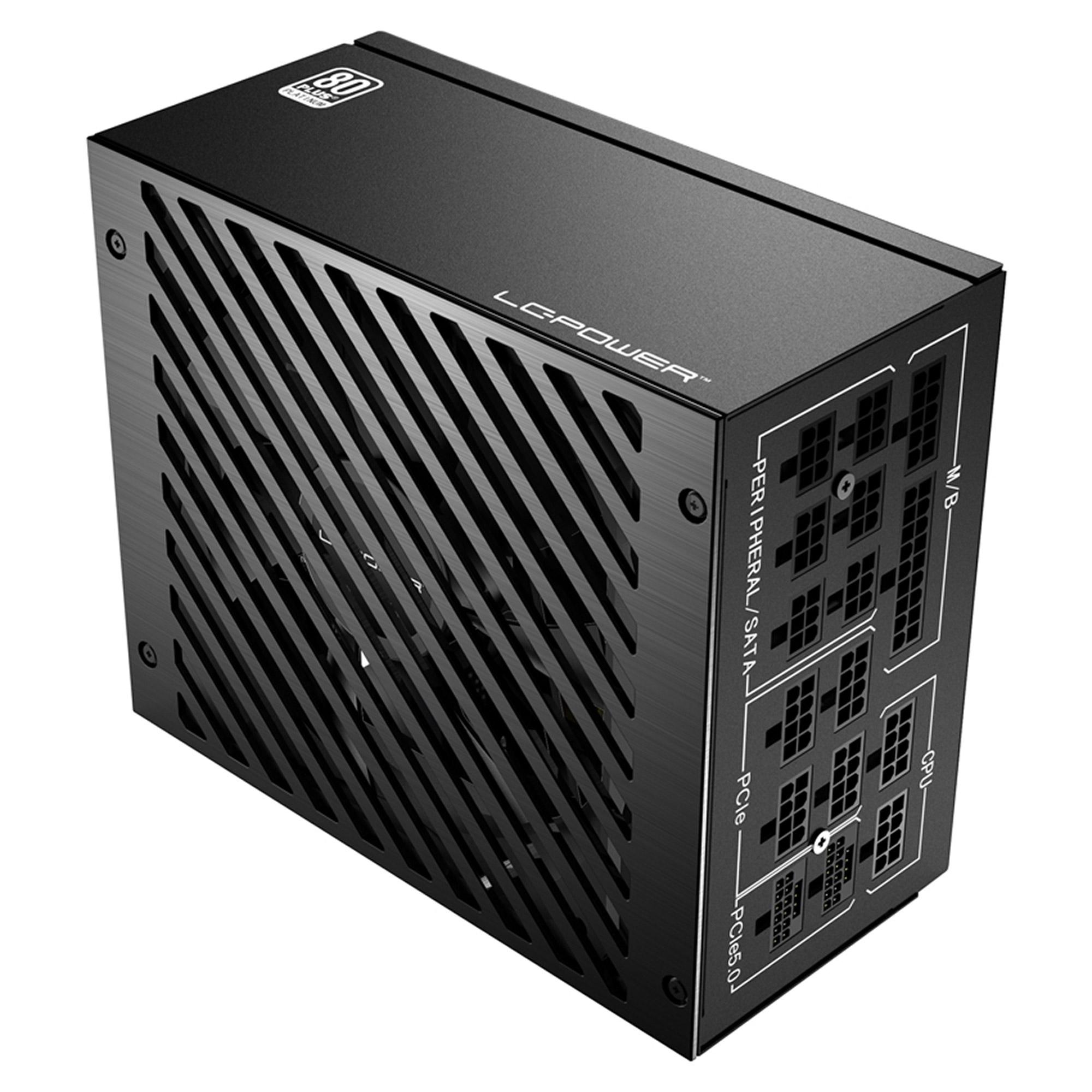 LC-Power LC1000P V3.0 alimentatore per computer 1000 W 204 pin ATX ATX Nero (Netzteil ATX 3.0 LC-Power 1000W/135mm 80 Platinum