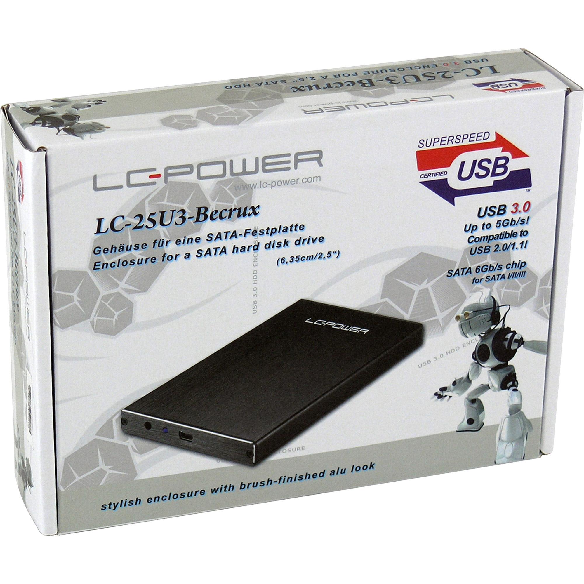 LC-Power LC-25U3-Becrux Nero 2.5 (LC Power LC-25U3-Becrux - lagringspakn)