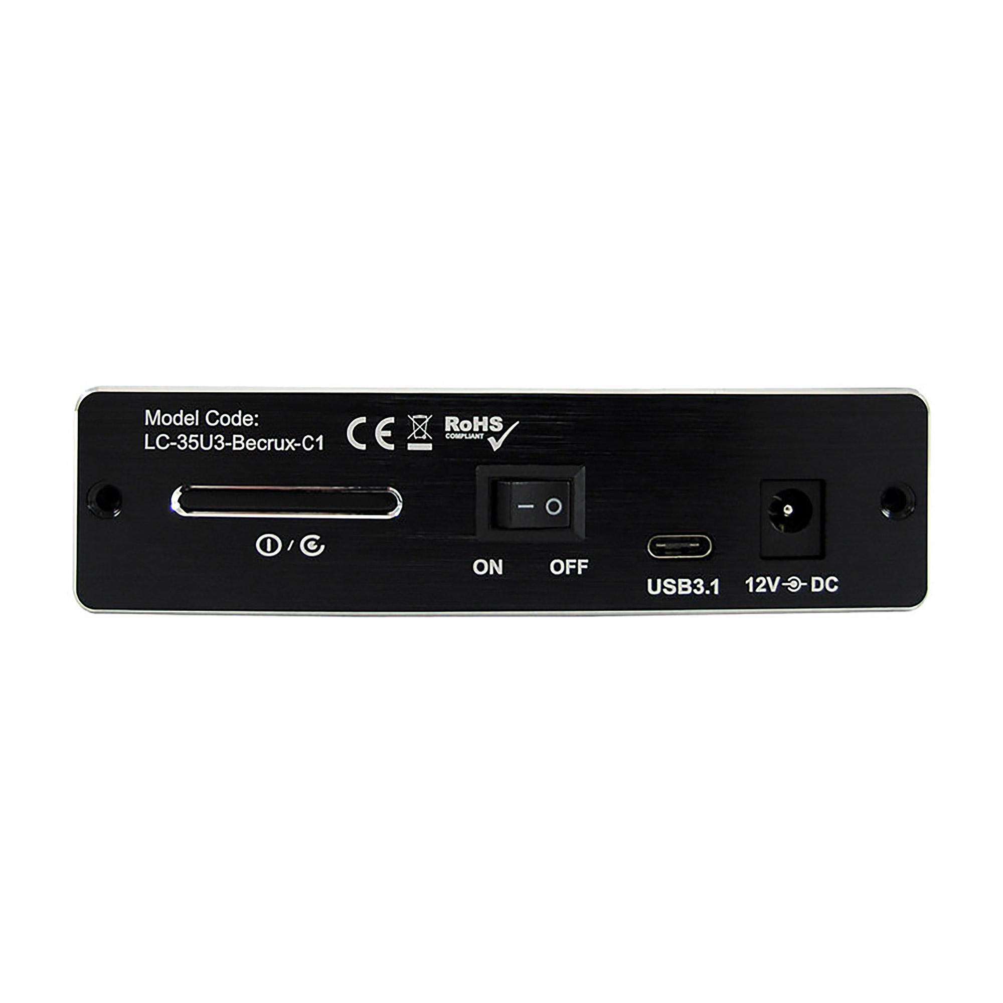Custodia per HDD USB 3.1 LC-POWER Custodia per HDD USB 3.1.2 Type-C da 35" ESTERNA