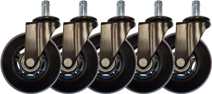 Sedia da gioco LC-Power Castors Univ. Blackblack a velocità 7bb